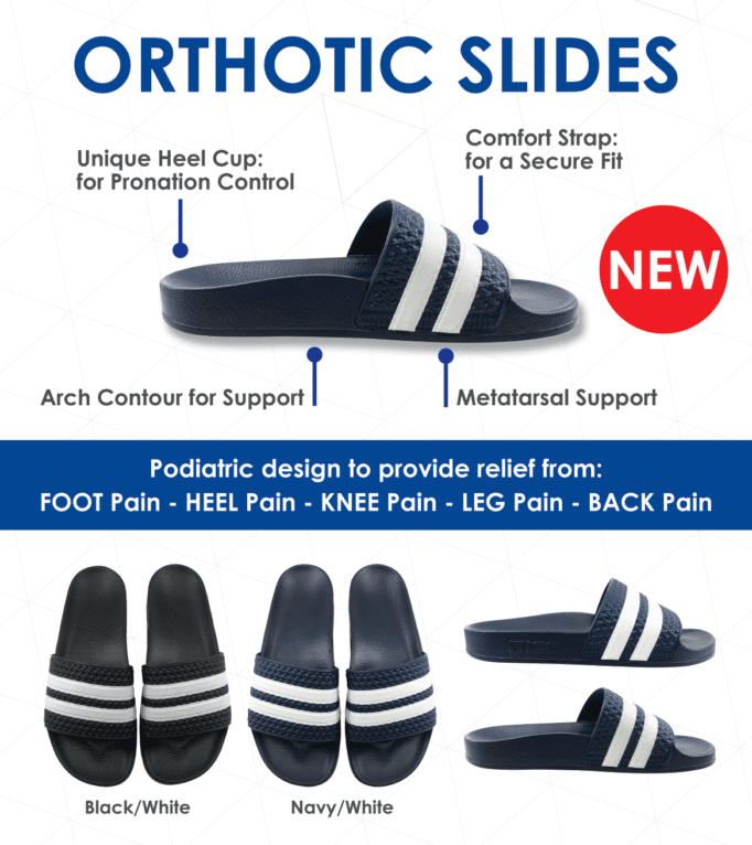 Orthotic Slides – Black – ICB Medical